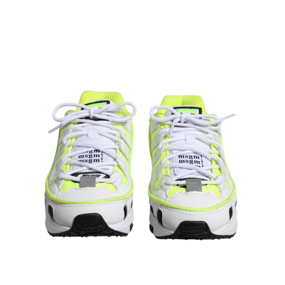MSGM Multicolor Low Top Trainers Lace Up Sneakers Men's Shoes